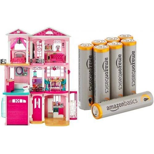 바비 Barbie Dreamhouse with Amazon Basics AAA Batteries Bundle