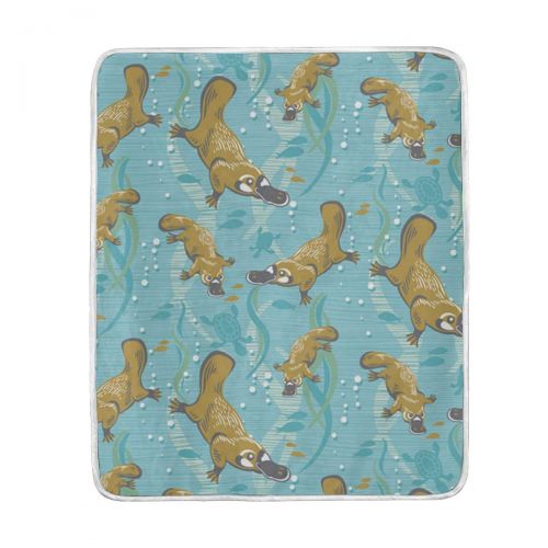  KEEPDIY Playful Platypus Blanket-Warm,Lightweight,Soft,Pet-Friendly,Throw for Home Bed,Sofa &Dorm 60 x 50 Inch