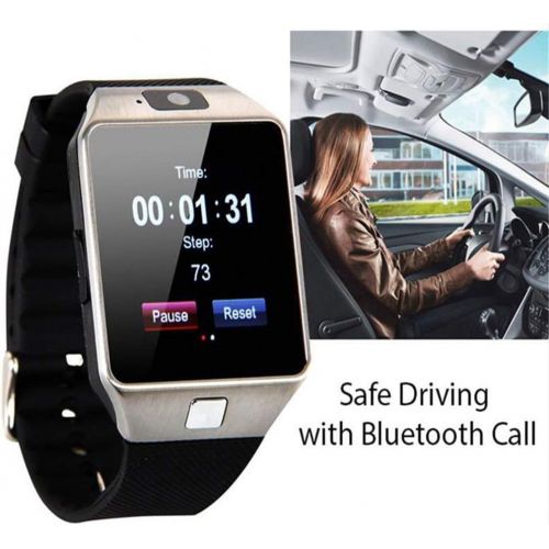  Hswt Smartwatch Bluetooth-Verbindung Intelligente Tracking-Karte Kommunikation Fitness-Uhr Herzfrequenz Blutdruckueberwachung Uhr Geeignet Fuer Erwachsene, Senioren, Manner