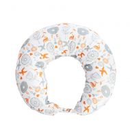 I-baby i-baby 4 in 1 Nursing Pillow Cotton Knitted Cover Breast Feeding Pillow Maternity Pregnancy Support Pillow Multi-Functional Baby Cushion (Flowers)