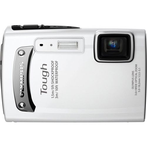  Olympus TG-310 Tough 14 MP Digital Camera , 3.6x Wide Optical Zoom (28mm), 2.7 LCD,(White) (Old Model)