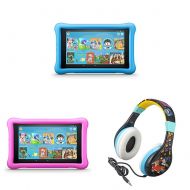 Amazon All-New Fire HD 8 Kids Edition Tablet 2-pack - YellowPink, with Wreck It Ralph 2 Kids Headphones