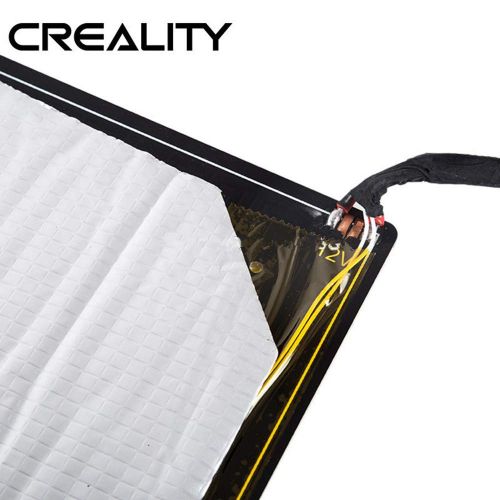  Creality 3D 2018 Upgraded 12V Heater Bed Aluminum Hotbed Board with Cable Installed Well for CR-10 CR-10S 300x300x400mm and CR-10 S5 500x500x500mm 3D Printer Creality Hot Bed Size 310x310x3mm