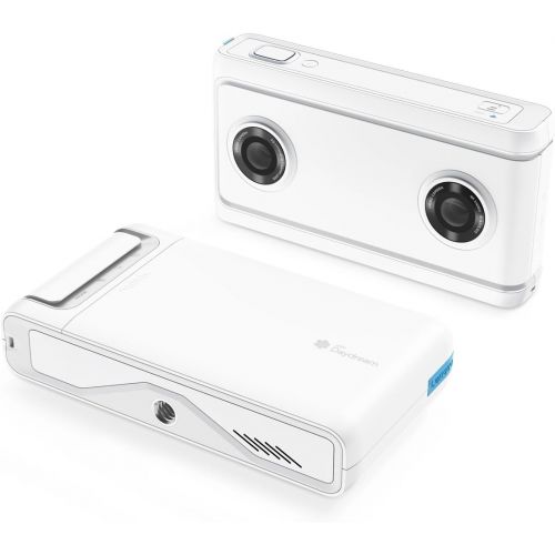 레노버 Lenovo Mirage Camera with Daydream, VR-Ready Photo and Video Camera, Integration with YouTube and Google Photos, Smartphone Compatibility, Moonlight White