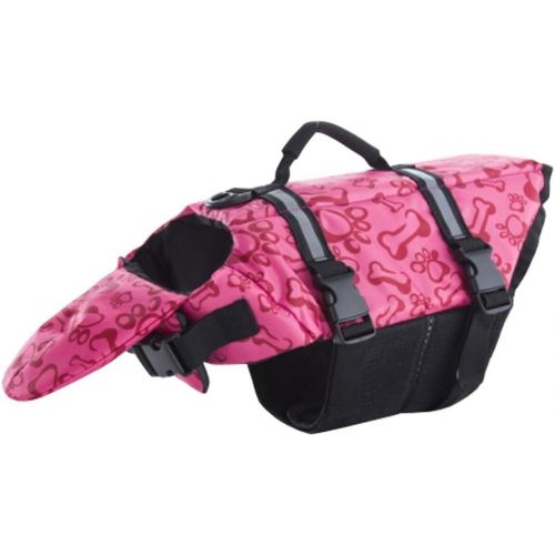 Paw Essentials Dog Life Jackets with Extra Padding for Dogs - Pink, Large, Chest:21.65-27.56, Neck:14.96-18.90, Length:13.78
