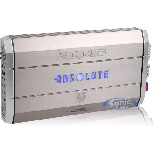  Absolute USA Vicious Series 5VI6000 6000-Watt Maximum Power 1-Channel Amplifier
