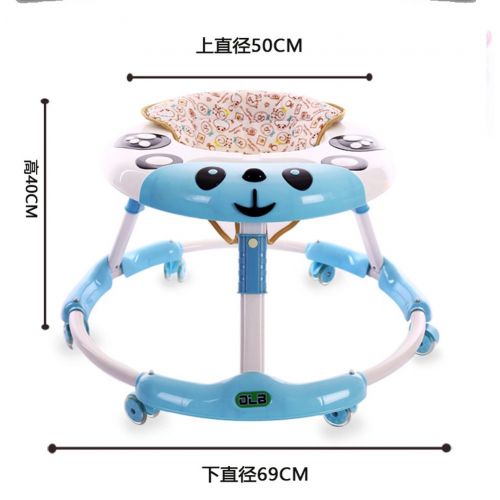 GHY Baby Walker with Wheels Multi-Function Child Anti-Rollover One-Touch Folding Baby Walker for Girls Boys...