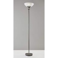 Adesso Metropolis 71.5 in. Floor Lamp - Adjustable Height, Smart Outlet Compatible. Freestanding Lamps