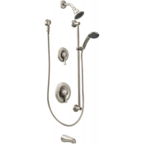  Moen T8343EP15CBN Commercial M-Dura Posi-Temp TubShower Trim, 1.5-gpm, Classic Brushed Nickel
