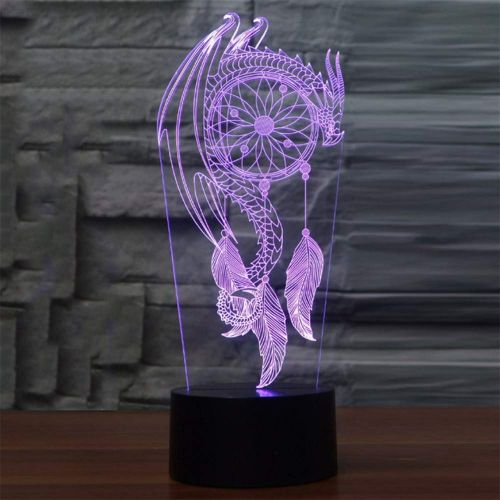  LANPAO 2 Pack,Beautiful Wind Chimes 3D Remote Colorful 3D Lights LED Nightlight Visual 3D Night Lights Illusion Bedroom Mood Lamp