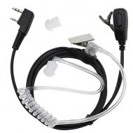 Tenq 2-pin Covert Acoustic Tube Earpiece Headset for Kenwood Puxing Wouxun Baofeng Two Way Radio 2pin(10 Pack)