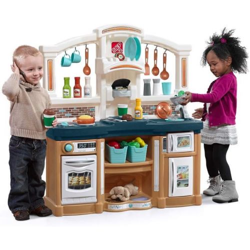 스텝2 Step2 Fun with Friends Kids Play Kitchen, TanBlue