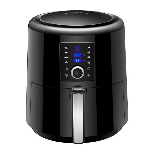  OMORC Air Fryer, 5.8QT Air Fryer Oven for Fast Healthier Food, 7 Cooking Presets and Heat Preservation Function - LCD Touch Screen and Knob Control