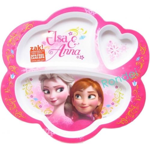 디즈니 Disney Frozen Elsa and Anna Divided Plate BPA-free
