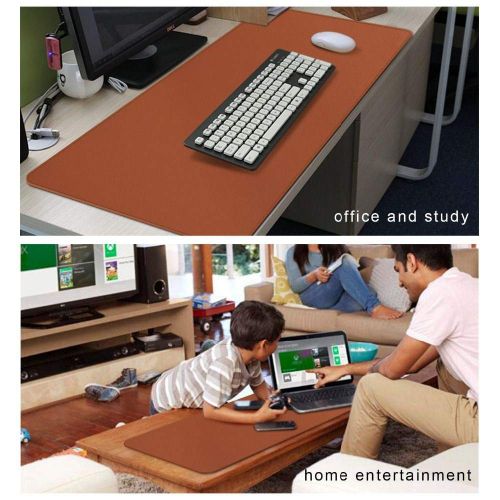  AURORBOY Large Mouse Pad 900400Mm Big Keyboard Mat Artificial Leather Extended Desk Pad&Mate for Office Household Gaming School