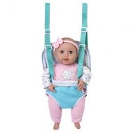 Adora GiggleTime Baby Gift Set 15 Girl Vinyl Weighted Soft Body Toy Play Baby Doll with Laughing Giggles and Harnessed Wrap Carrier Holder for Children 2+
