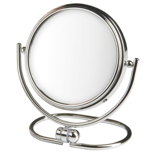  Jerdon MC310C 3-Inch Mini Folding Travel Mirror with 10x Magnification and Velveteen Storage Pouch, Chrome Finish