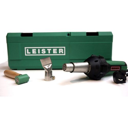  Leister Triac ST 141.228 Plastic Welder With Pencil Tip, 5MM Nozzle, Seam Roller & Carrying Case