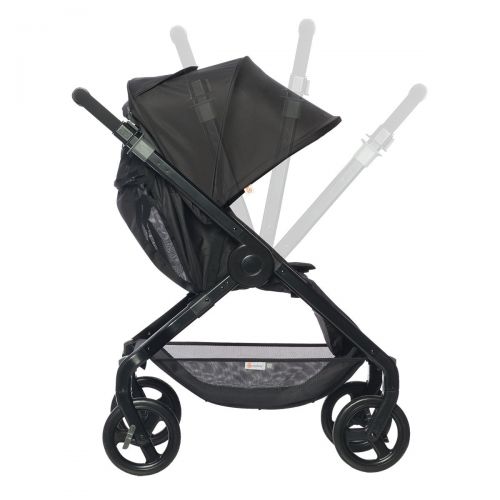 에르고베이비 Ergobaby Stroller, Travel System Ready, 180 Reversible with One-Hand Fold, Black