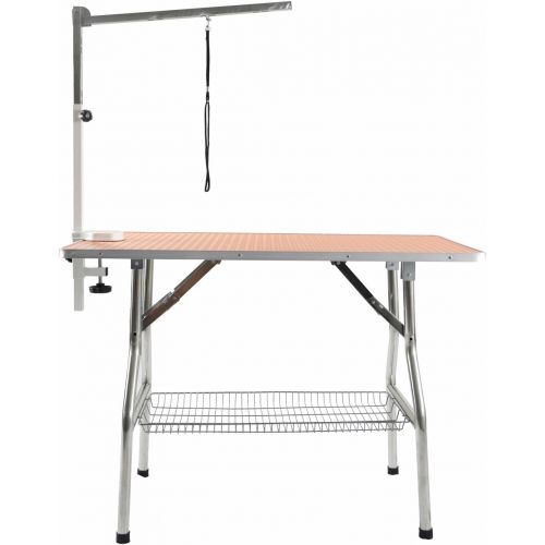  Flying Pig Grooming Flying Pig 32 Small Size Heavy Duty Stainless Steel Frame Foldable Dog Pet Grooming Table (32 x 21)