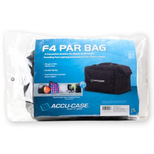  ADJ Products (4) American DJ Slim Par & Pocket SpotRollScan Light Effect Cases | F4 Par Bag