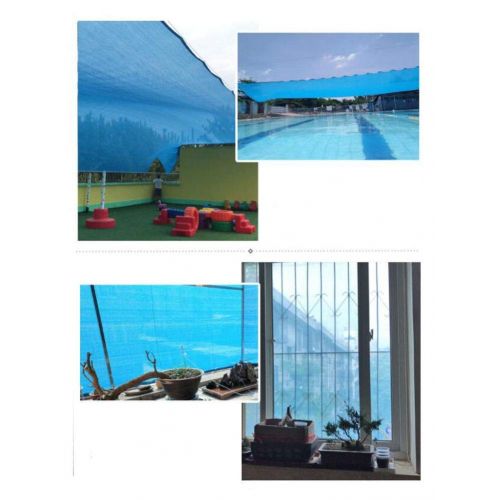  YANGZAI Large 80% Sunblock Mesh Tarps, Blue Heavy Duty Polyethylene Shade Cloth Great Shade Netting Cover for Plants, Garden Patio Pergola Pool and Cars, UV Resistant with Grommets