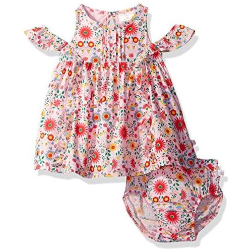  Rosie Pope Baby Girls 2 Piece Set with Headband and Matching Diaper Cover, Floral, 18M