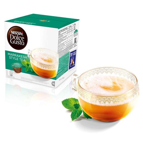 네스카페 Nestle Nescafe Dolce Gusto Coffe and Tea Pods  Marrakesh Style Tea Flavor - Choose Quantity (4 Pack (64...