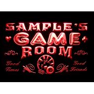 ADVPRO Name Personalized Custom Game Room Man Cave Bar Beer Neon Sign Red 24x16 inches st4s64-PL-tm-r