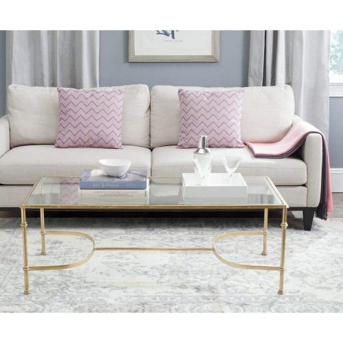  Safavieh Home Collection Lucille Coffee Table, Gold