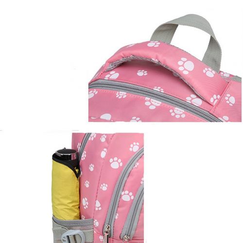  Abshoo Lightweight Paw Printed Backpacks For Girls Cute Kids School Backpacks For Elementary Bookbags (Pink)
