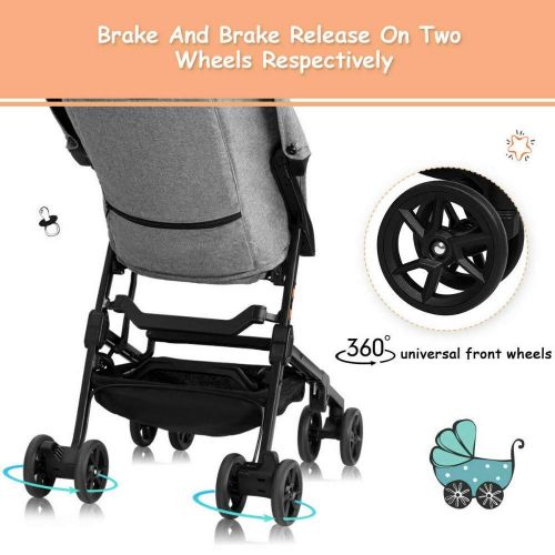  Unknown Buggy Portable Pocket Compact Lightweight Stroller Easy Handling Folding Travel