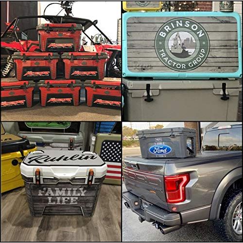  USATuff Wrap (Cooler Not Included) - Full Kit Fits Ozark Trail 26QT New Mold Only - Protective Custom Vinyl Decal - Florida Flag Wood