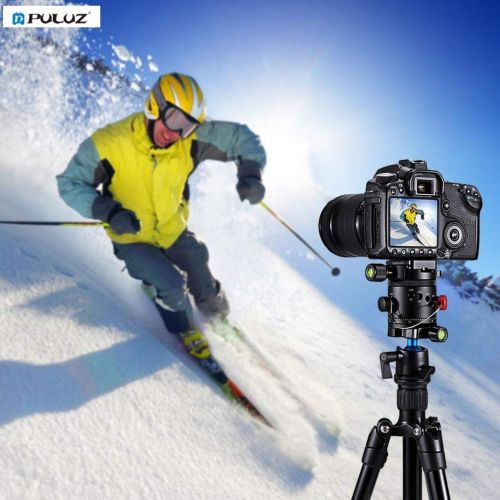  Monllack PULUZ Aluminum Alloy Panoramic 360 Degree Indexing Rotator Ball Head with Quick Release Plate for Camera Tripod Head PU3510