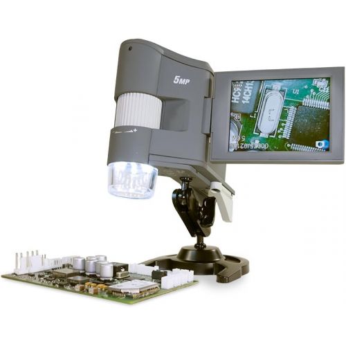셀레스트론 Celestron 44314 FlipView Handheld LCD Microscope (Grey)