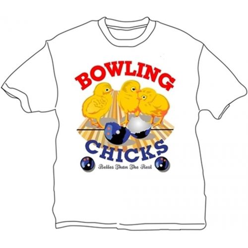  Bowlerstore Products Bowling Chicks T-Shirt- White