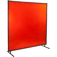 Steiner 538-6X8 Protect-O-Screen Classic Welding Screen with Flame Retardant 14 Mil Tinted Transparent Vinyl Curtain, Orange, 6 x 8