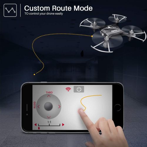 시마 SYMA DoDoeleph X5UW WiFi FPV 720P HD Camera Quadcopter Drone with Flight Plan Route App Control and Altitude Hold Red