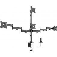 VIVO Quad LCD Monitor Heavy Duty Desk Mount 3 + 1 StandHolds Four Screens up to 27 (STAND-V004Y)