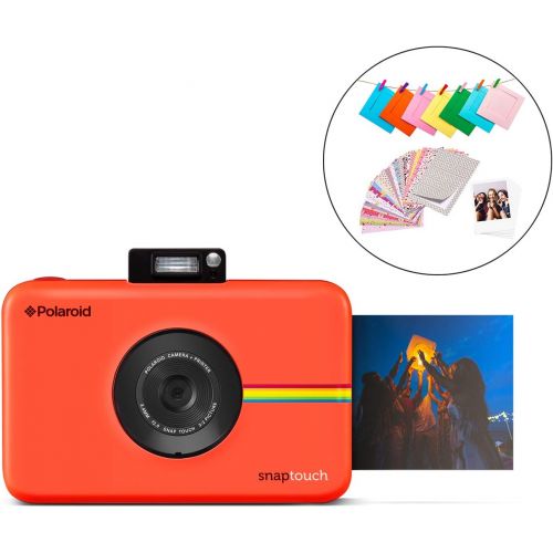 폴라로이드 Polaroid SNAP Touch 2.0  13MP Portable Instant Print Digital Photo Camera w/ Built-In Touchscreen Display, Red