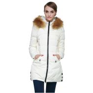 Orolay Womens Down Jacket with Faux Fur Trim Hood