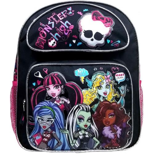 몬스터하이 Prannoi Backpack - Monster High Large Full Size 16 School Bag - Ghoul Nerd Scarylicious