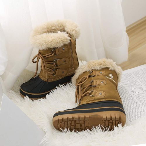  [아마존핫딜][아마존 핫딜] Amazon.com | DREAM PAIRS Little Kid Forester Tan Ankle Winter Snow Boots Size 3 M US Little Kid | Snow Boots