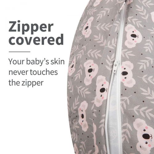  [아마존베스트]ALVABABY Nursing Pillow Cover Slipcover,100% Organic Cotton,Soft and Comfortable,Feathers Design,Maternity Breastfeeding Newborn Infant Feeding Cushion Cover,Baby Shower Gift ZT-Z2