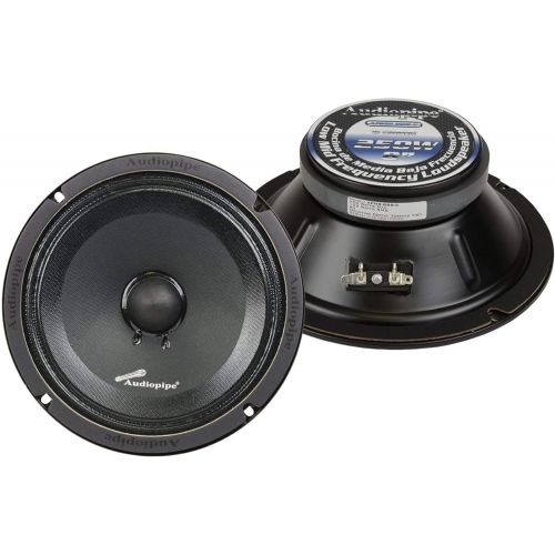  Audiopipe APMB-8SB-C 8 Inch 250 Watt Low Mid Frequency Midwoofer Car Loudspeaker (8 Pack)