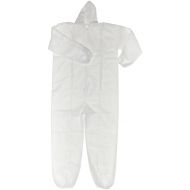 Magid Glove & Safety Magid EconoWear Lite N Kool Plus Polypropylene Coverall with Hood, Disposable, Elastic Cuff, White, X-Large (Case of 25)