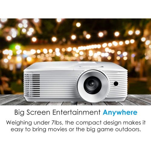  Optoma HD27HDR 3400 Lumens 1080p Home Theater Projector