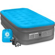 Air Comfort Camp Mate Inflatable Air Mattress: Raised-Profile Bed with External Air Pump
