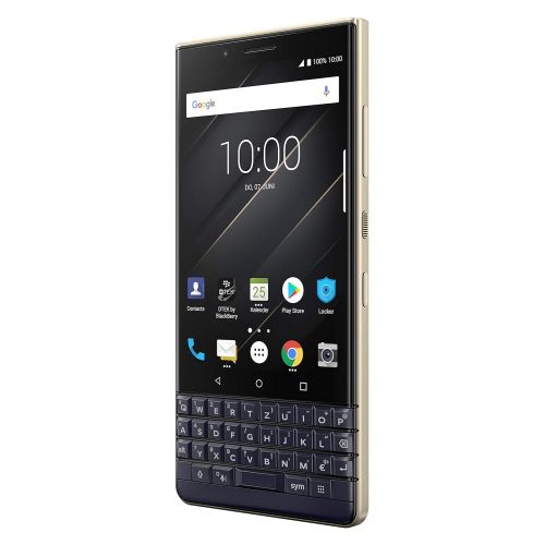 블랙베리 BlackBerry KEY2 LE (Lite) Dual-SIM (64GB, BBE100-4, QWERTZ Keypad) Factory Unlocked 4G Smartphone - International Version (ChampagneGold)