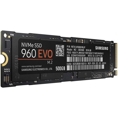 삼성 Samsung 960 EVO Series - 500GB NVMe - M.2 Internal SSD (MZ-V6E500BW)